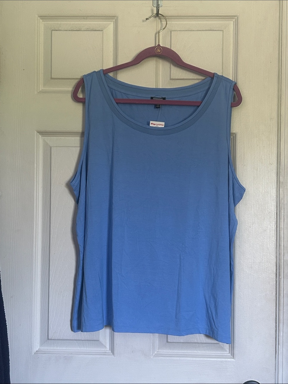 Talbots light blue knit tank top size 3X petite